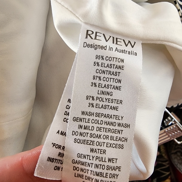 Review short Skirt Black White Floral Pencil size 6 - Picture 8 of 8